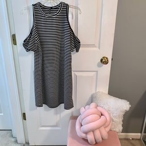 Heartsoul Black and White Striped Dress